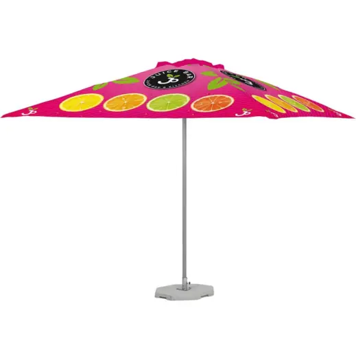 Sublimated Parasol Single Pole - 3m x 3m Branded